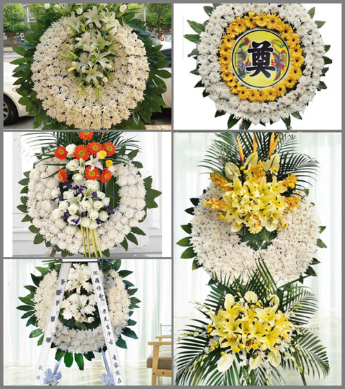 山西晋中左权县粟城乡南沟村花圈速递